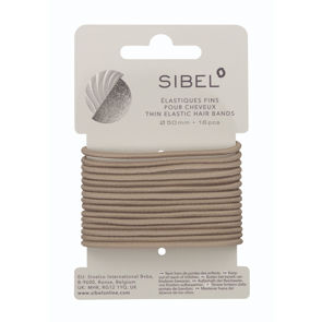 SIBEL Elastische Haarelastiekjes Blond Dun 16st